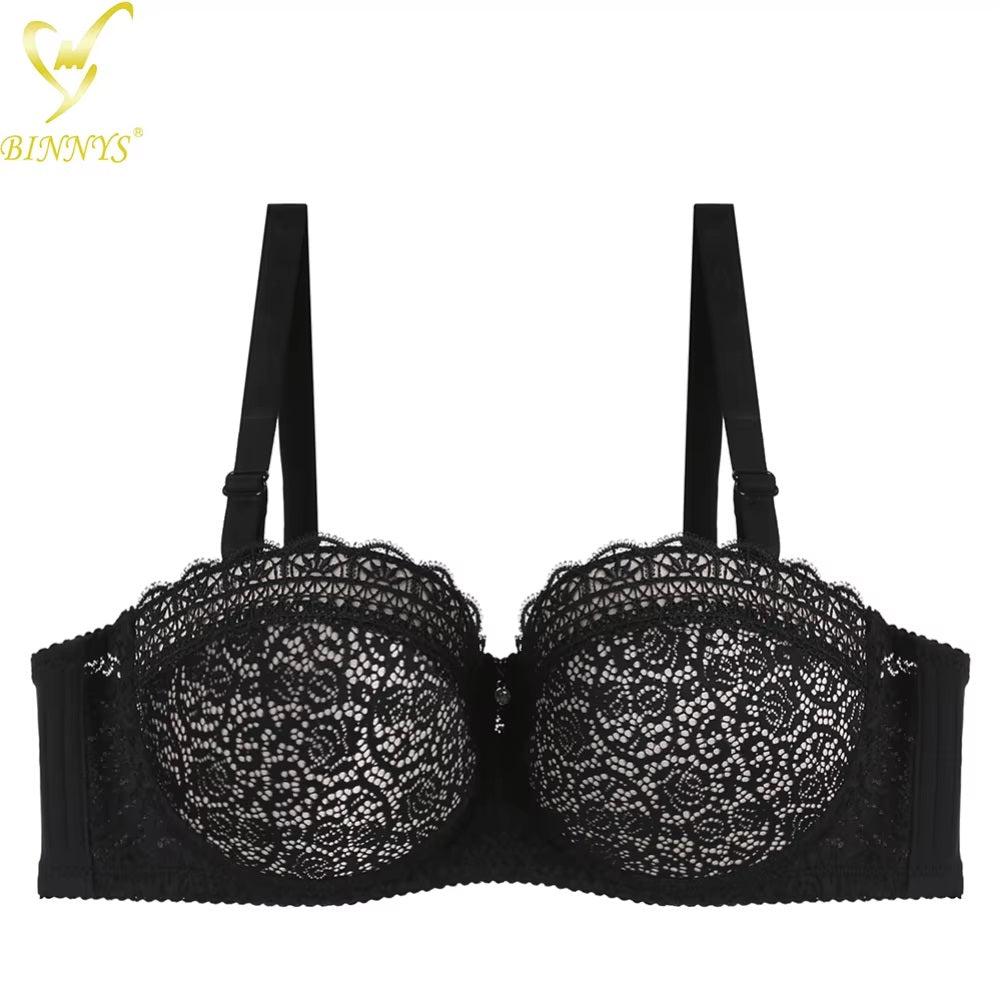 Contrast Lace Balconette Bra