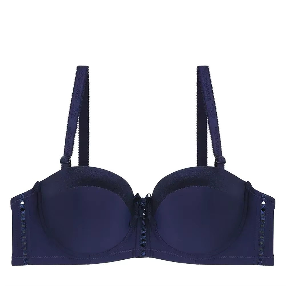 Anti-sagging Bow Tie Hollow Out Balconette Bra