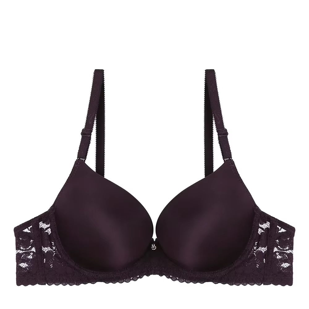 Elegant Spandex Push-Up Bra with Convertible Straps & Underwire