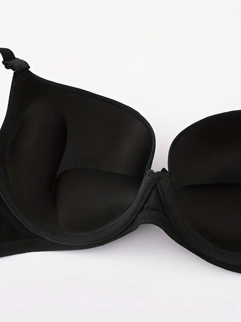 Seamless Solid B Cup Push Up Bra