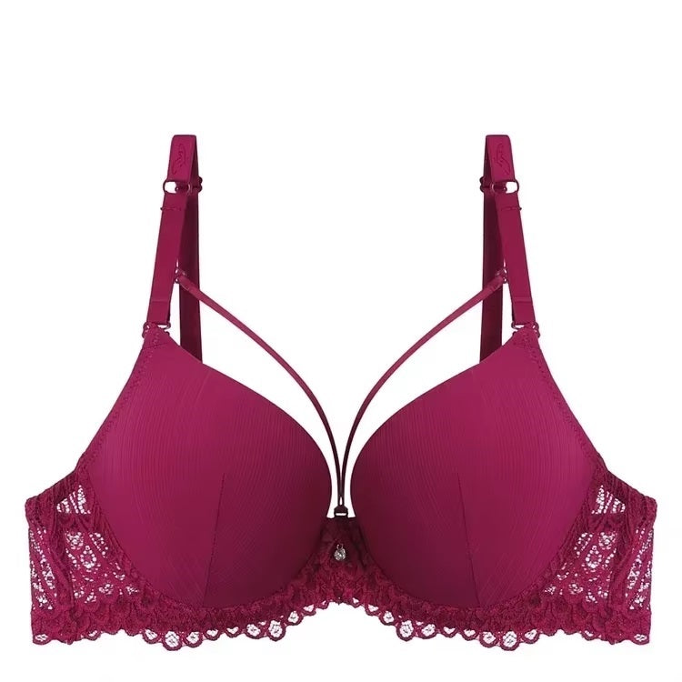 Stylish B Cup Two Hook Closure Underwire Bra