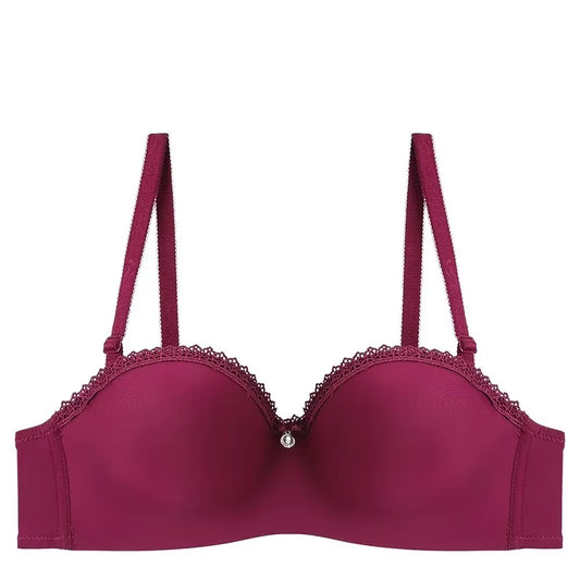 Breathable Half Cup Underwire with Convertible Straps Bra