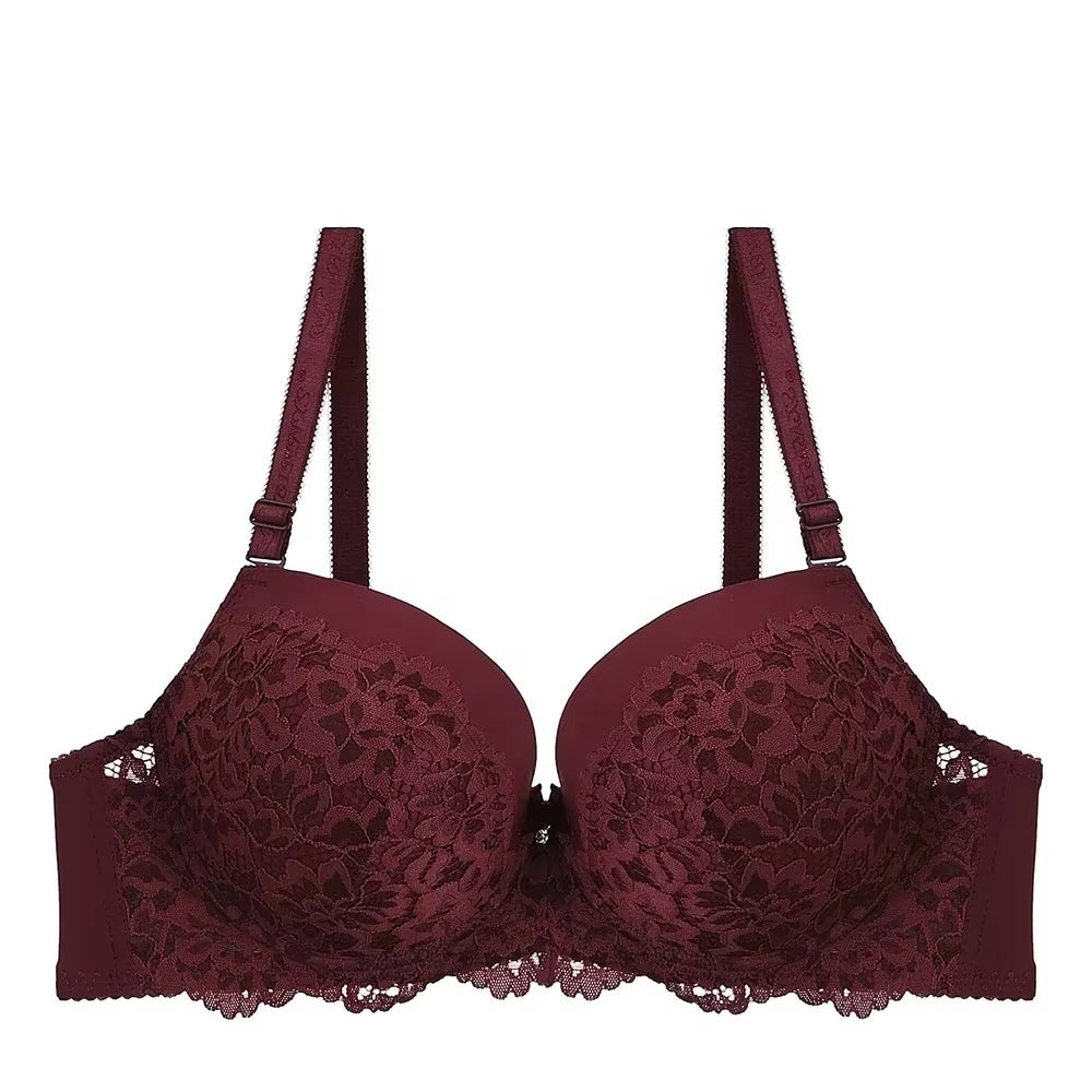 Comfortable Lace  with Adjustable Straps Underwire Bra