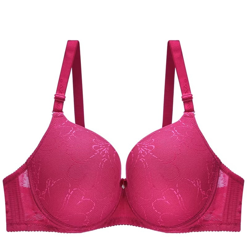 Plus Size D Cup Seamless Push-Up Bra