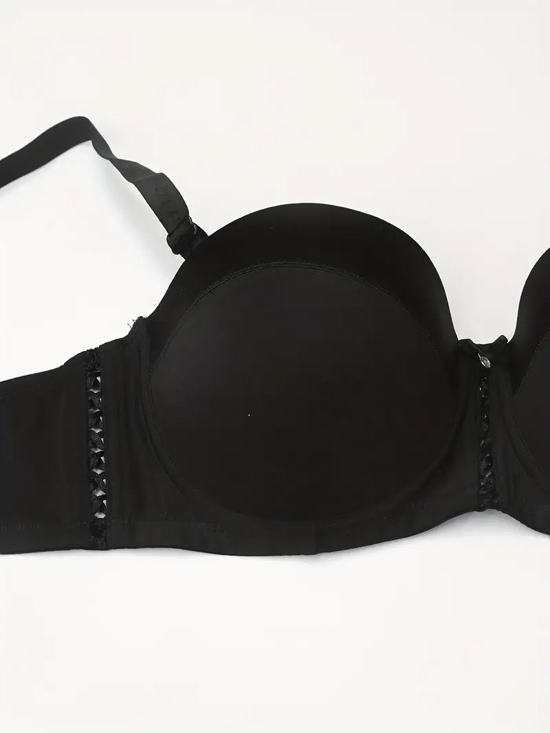 Anti-sagging Bow Tie Hollow Out Balconette Bra