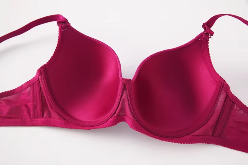 Plus Size D Cup Seamless Push-Up Bra