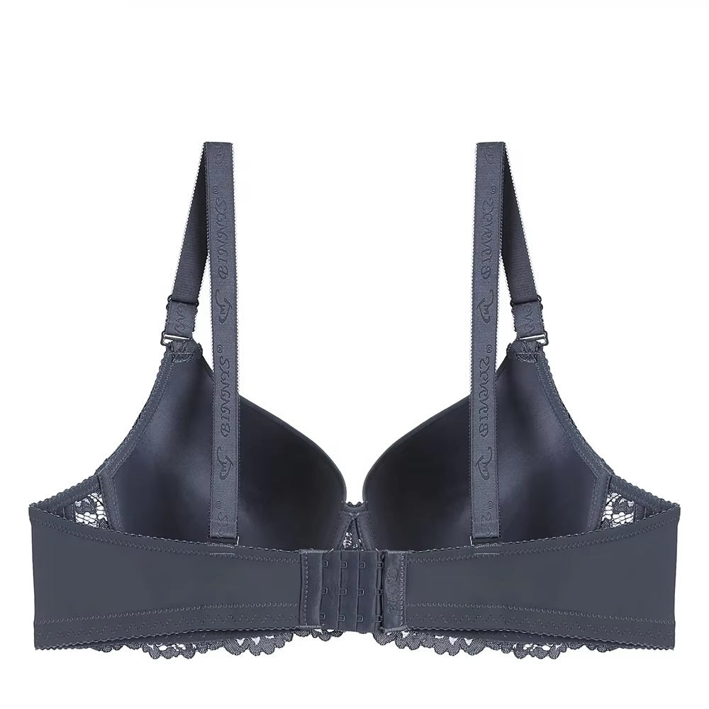 Luxury Lace D Cup Push-Up Bra with Adjustable Straps