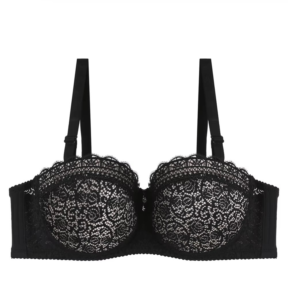 Contrast Lace Balconette Bra