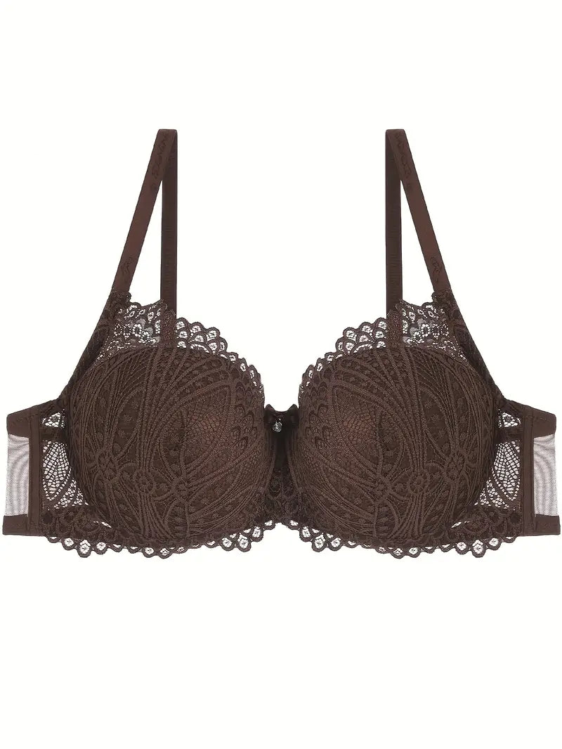 Everyday Contrast Lace C Cup Push Up Bra