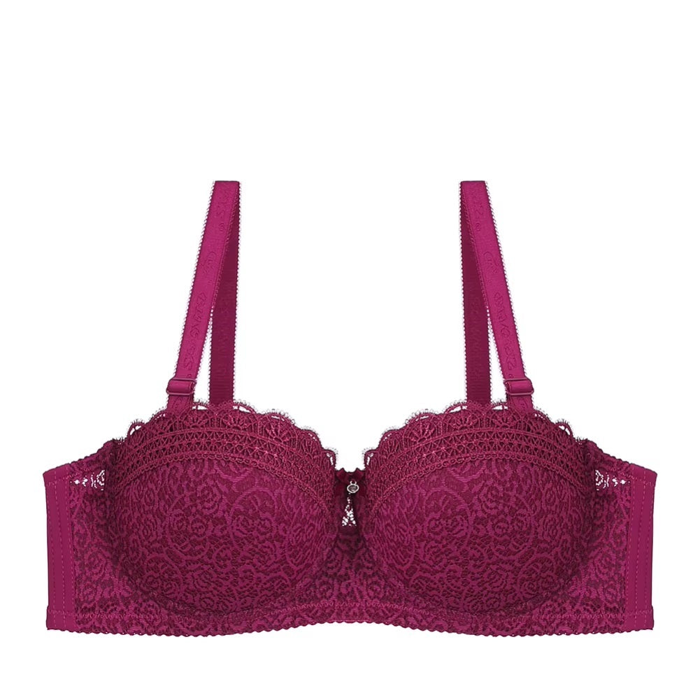 Contrast Lace Balconette Bra