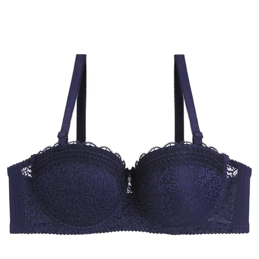 Contrast Lace Balconette Bra