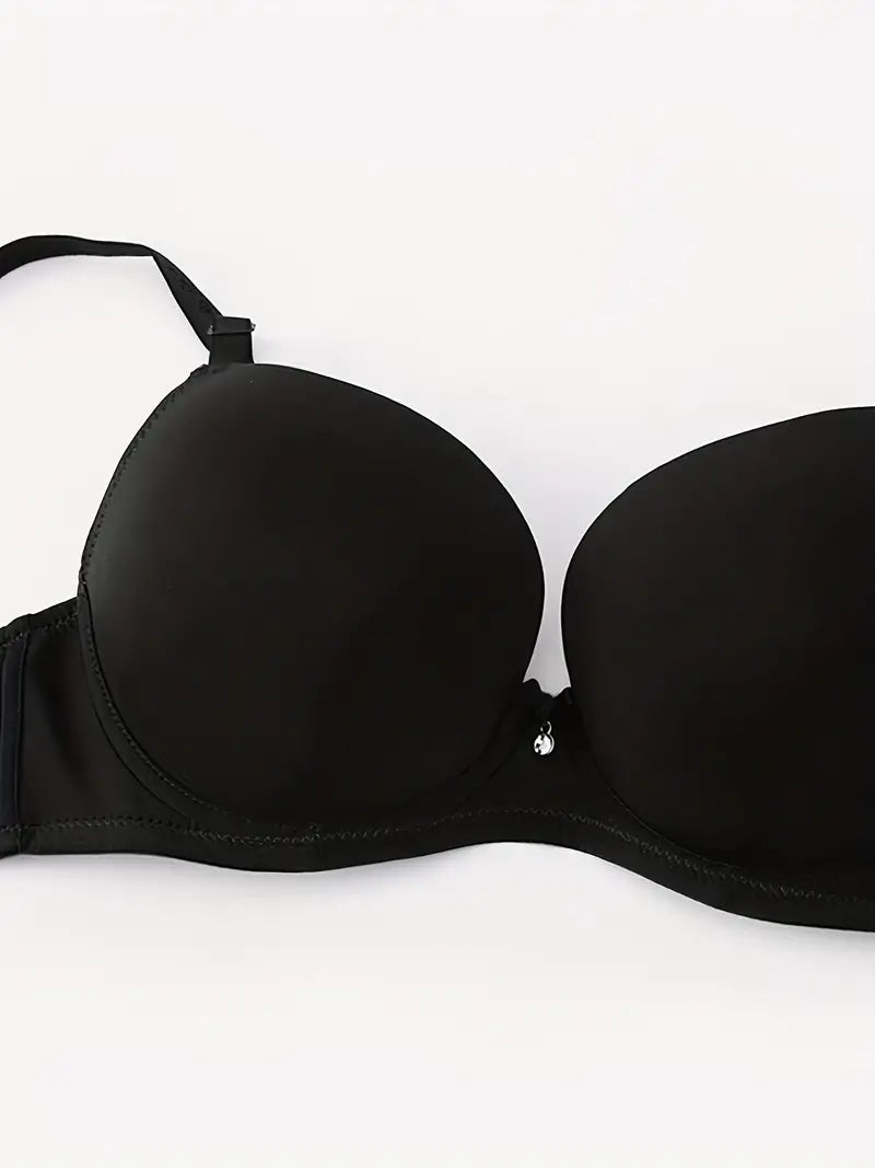 Seamless Solid B Cup Push Up Bra – Binnys USA